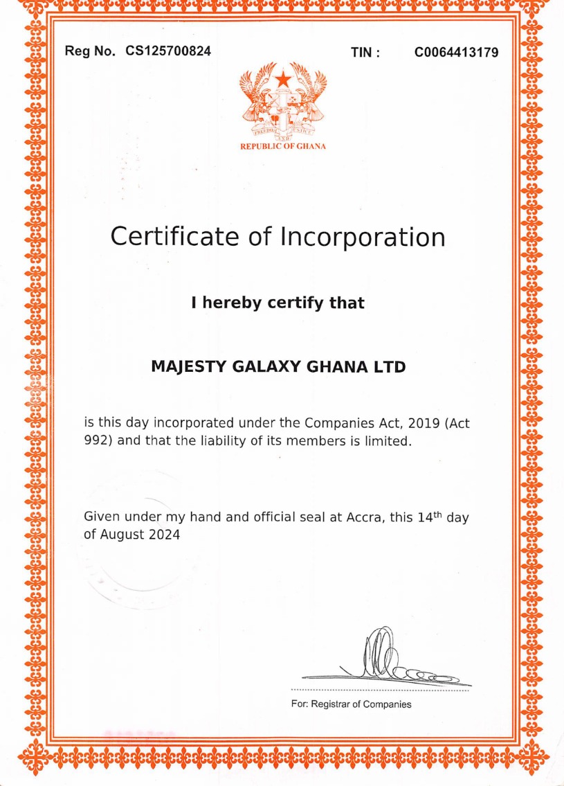 Certification or Advertisement 1